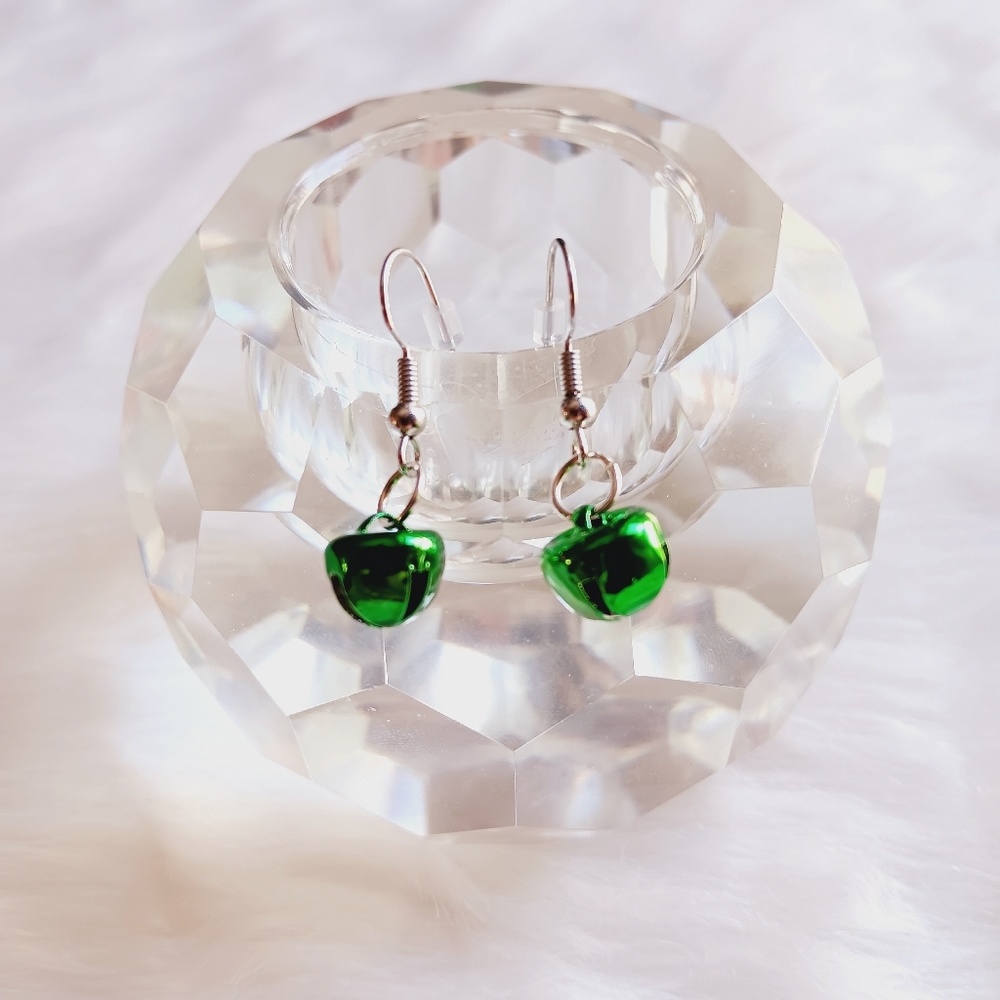 Mini Christmas Bell Ornament Earrings